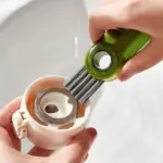 Mini 3-in-1 cleaning brush set for bottles and lids - obeepo.in
