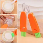 Mini 3-in-1 cleaning brush set for bottles and lids - obeepo.in