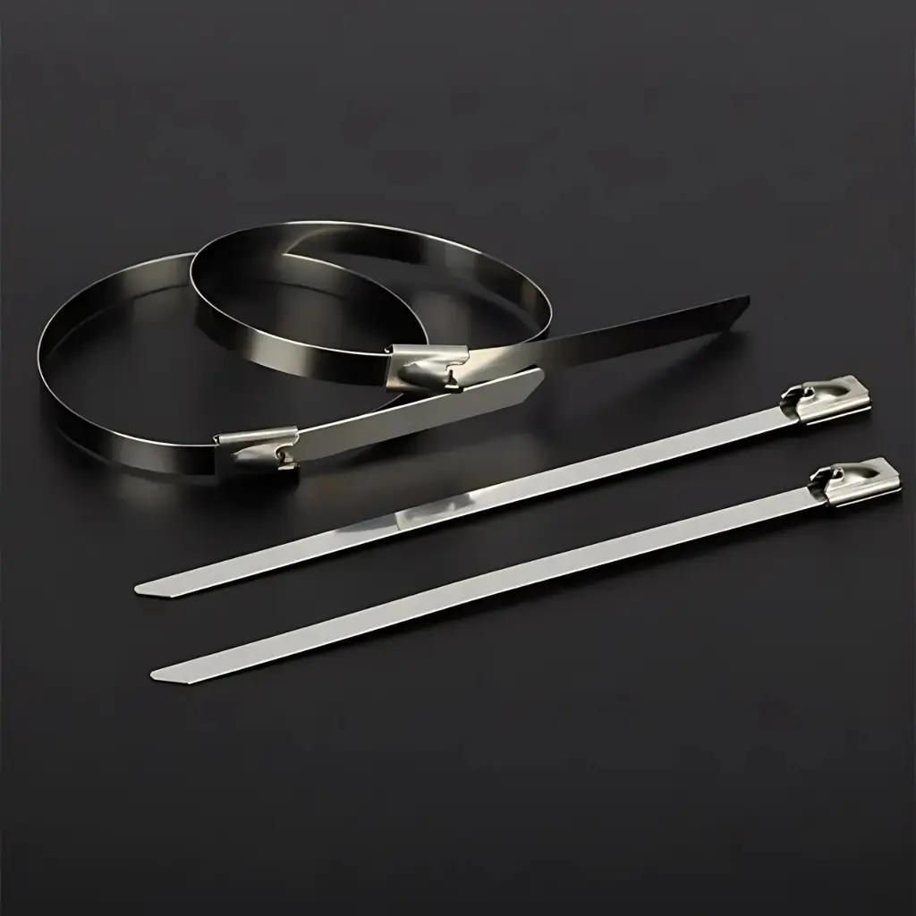 StainlessPro stainless steel self-locking cable ties for solar and industrial use - Obeepo.in