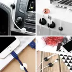 Multi-purpose cable clips for desk wire organization - obeepo.in