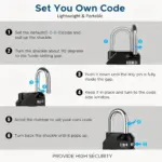 4-Digit Combination Security Pad Lock for Lockers and Gates - Obepo.in