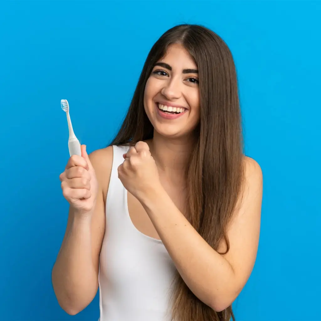 Electric toothbrush with three brush heads and waterproof design - obeepo.in