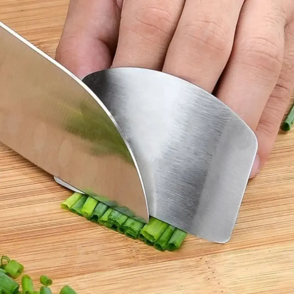 Stainless Steel Finger Guard for Safe Chopping - obeepo.in