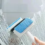 Dual-Sided Glass Wiper and Cleaning Brush for Windows and Tiles - obeepo.in