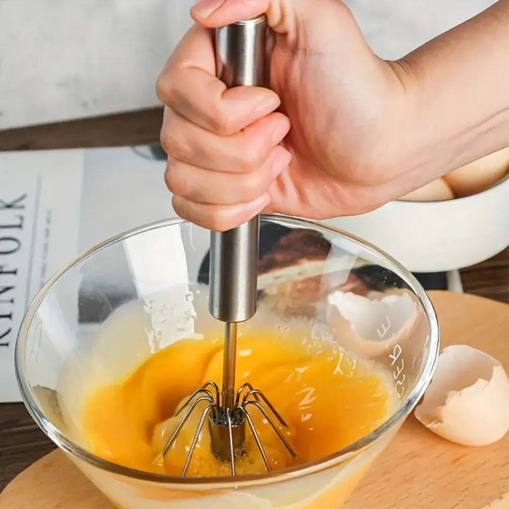 Semi-Automatic Stainless Steel Hand Blender for Lassi and Milkshakes - obeepo.in