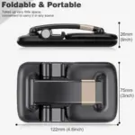 Foldable universal mobile stand holding a smartphone on a desk. - Obeepo.in
