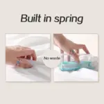 2-in-1 portable soap dish with roller and drainage design - obeepo.in
