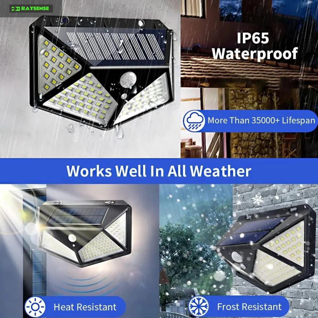 RaySense™ Solar Motion Sensor LED Light – Waterproof, Motion-Activated Outdoor Lighting